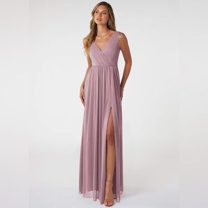 Azazie Dusty Rose A14 Tanicia Bridesmaid Dress